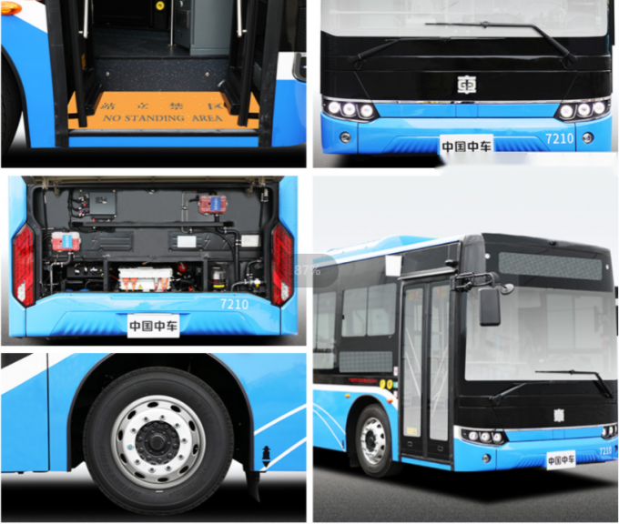 Autobús eléctrico puro de alta gama modelo TEG6105BEV con gran capacidad 0