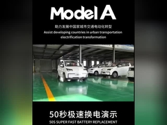 2440mm Modelo de coche eléctrico con energía solar Un coche de generación de energía solar débil