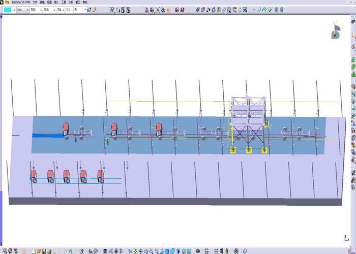 diseño 3D instalación de Automobile Assembly Line, Car Assembly Plant Corporation