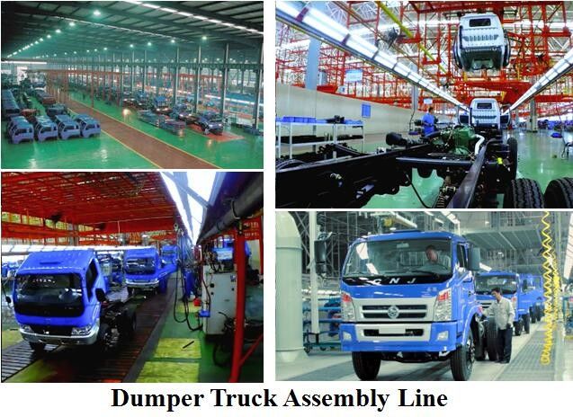 Planta de fabricación de poca potencia de la camioneta pickup, fábrica de la producción del camión del transporte de cargo, inversión auto de la fábrica de montaje 3